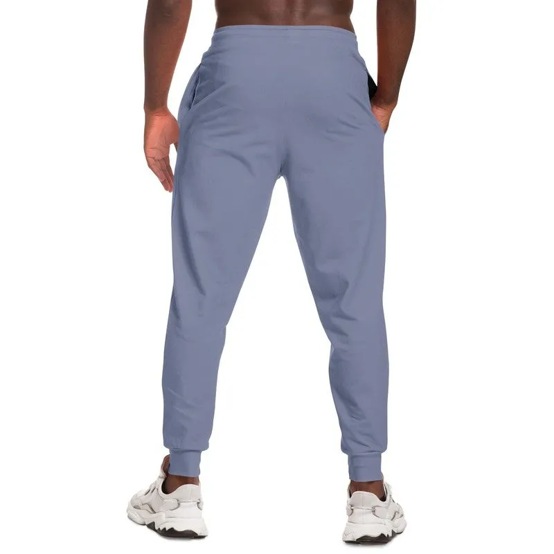 Shaded Pale Pastel Blue Gray Joggers | Unisex | with PLUS sizes | C30M22Y0K30