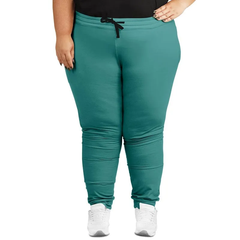 Shaded Pastel Blue-Green Joggers | Unisex | with PLUS sizes | C60M0Y30K30