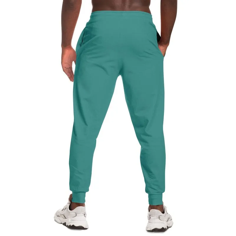 Shaded Pastel Blue-Green Joggers | Unisex | with PLUS sizes | C60M0Y30K30