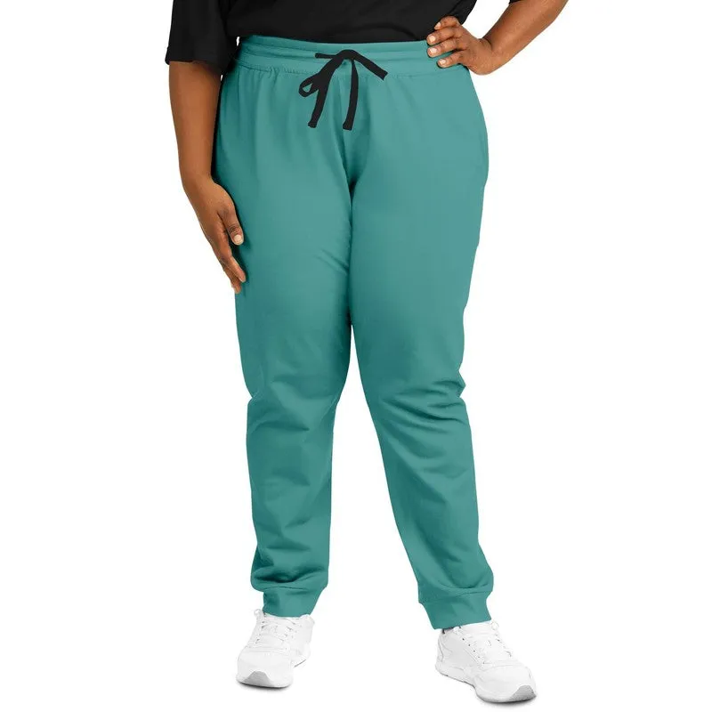 Shaded Pastel Blue-Green Joggers | Unisex | with PLUS sizes | C60M0Y30K30