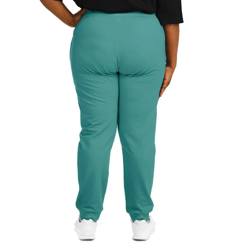 Shaded Pastel Blue-Green Joggers | Unisex | with PLUS sizes | C60M0Y30K30