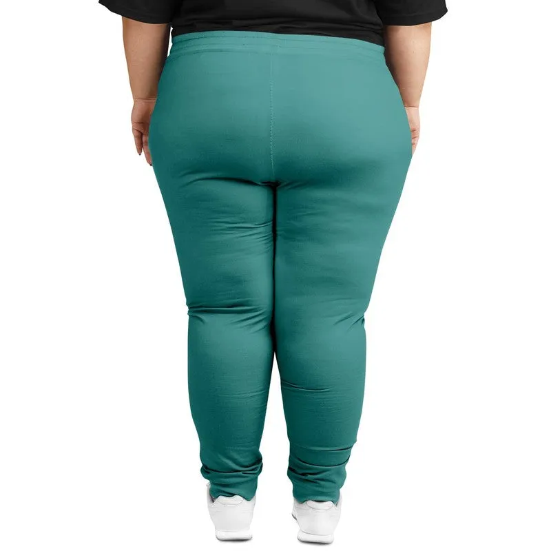 Shaded Pastel Blue-Green Joggers | Unisex | with PLUS sizes | C60M0Y30K30