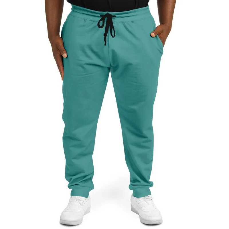 Shaded Pastel Blue-Green Joggers | Unisex | with PLUS sizes | C60M0Y30K30