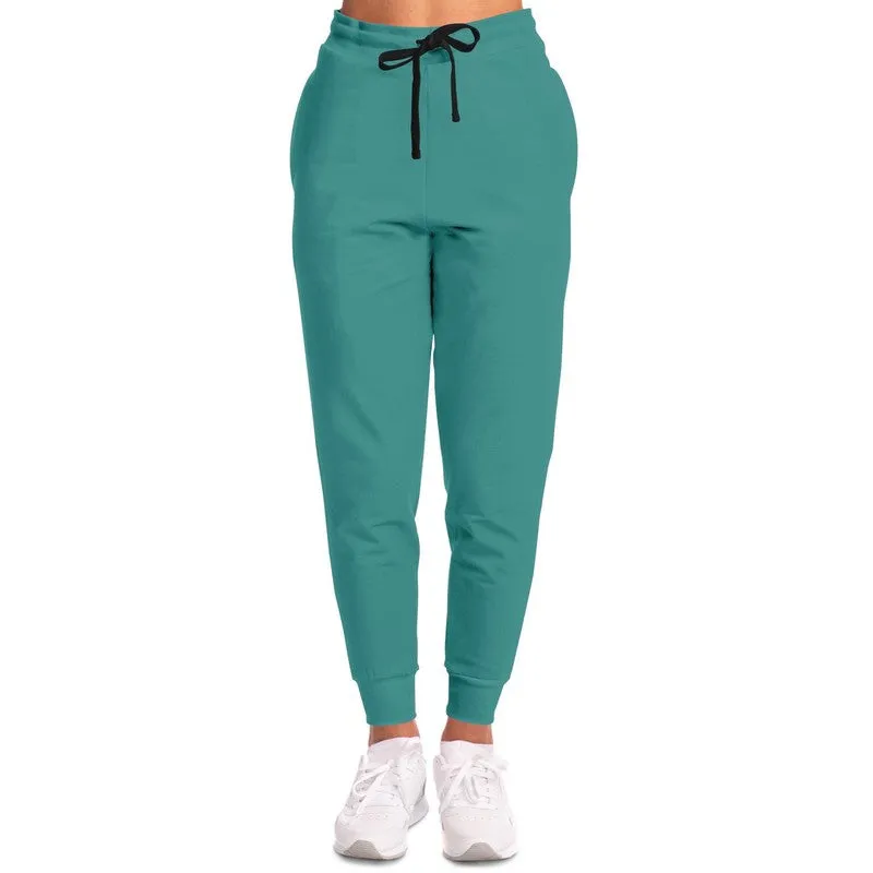 Shaded Pastel Blue-Green Joggers | Unisex | with PLUS sizes | C60M0Y30K30
