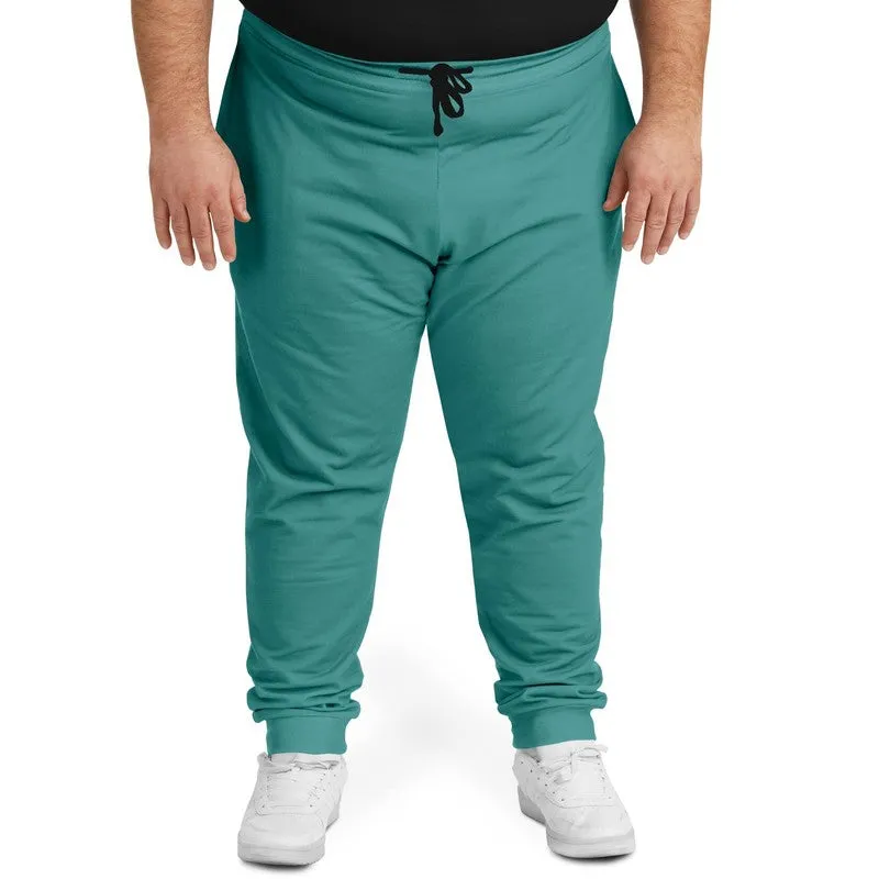 Shaded Pastel Blue-Green Joggers | Unisex | with PLUS sizes | C60M0Y30K30