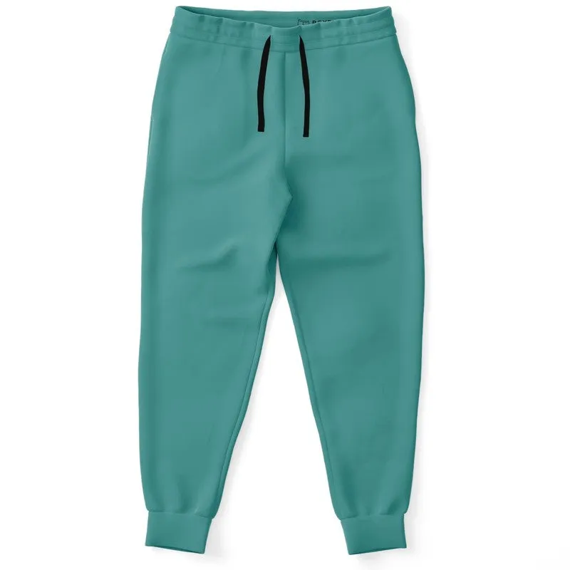 Shaded Pastel Blue-Green Joggers | Unisex | with PLUS sizes | C60M0Y30K30