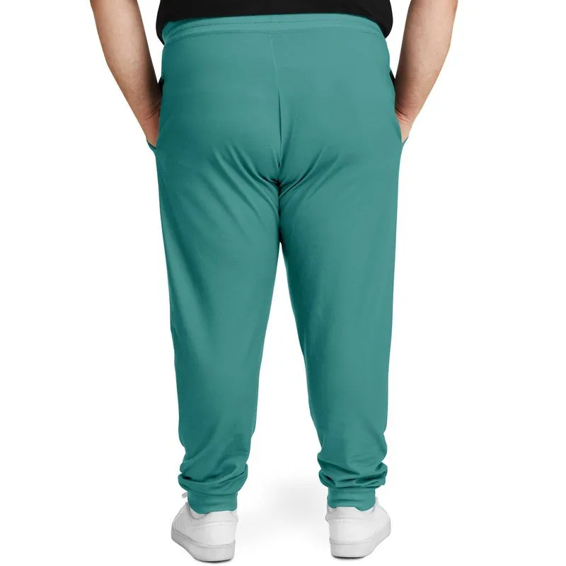 Shaded Pastel Blue-Green Joggers | Unisex | with PLUS sizes | C60M0Y30K30