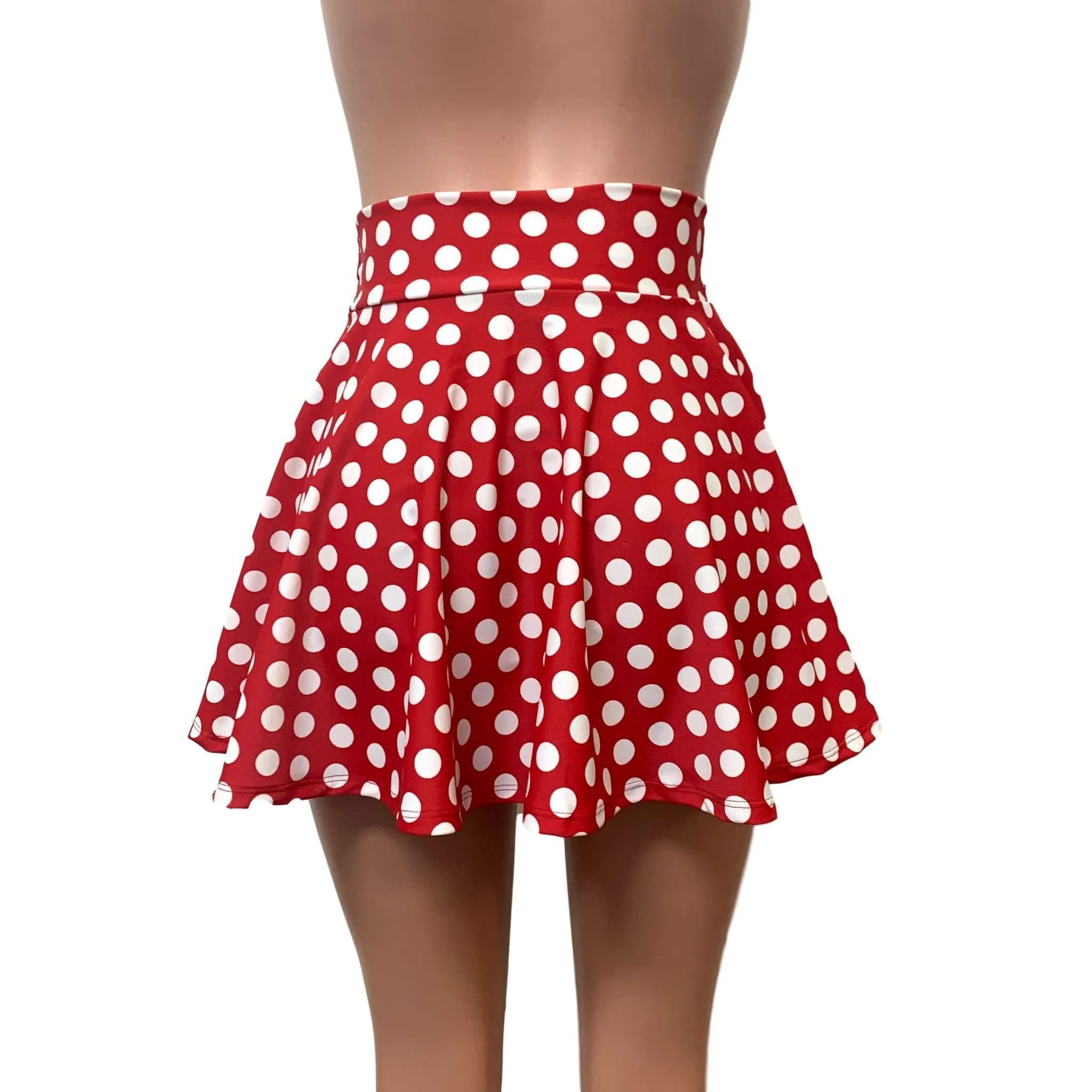 Skater Skirt - Red & White Polka Dot