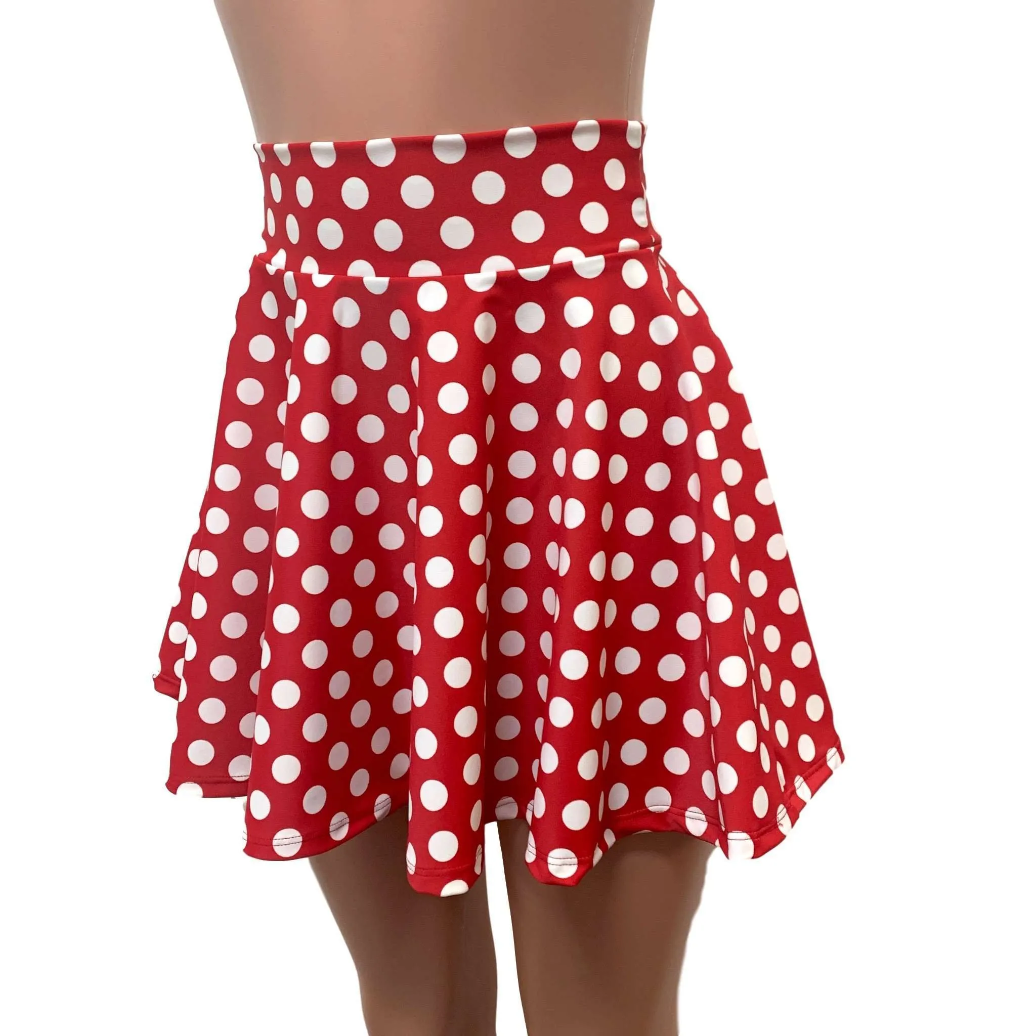 Skater Skirt - Red & White Polka Dot