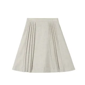 skirt pleated marled - grey