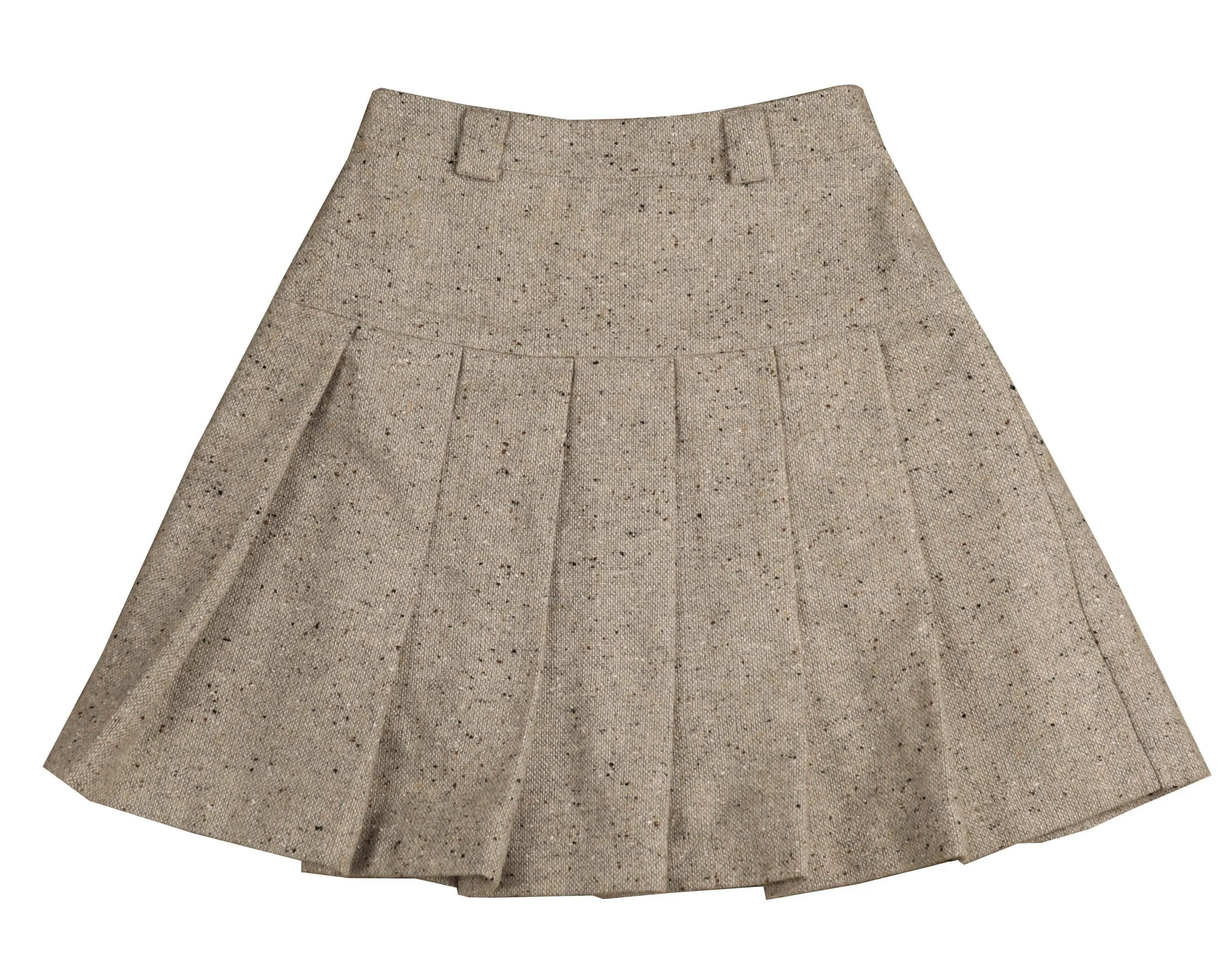 skirt tweed pleated - grey