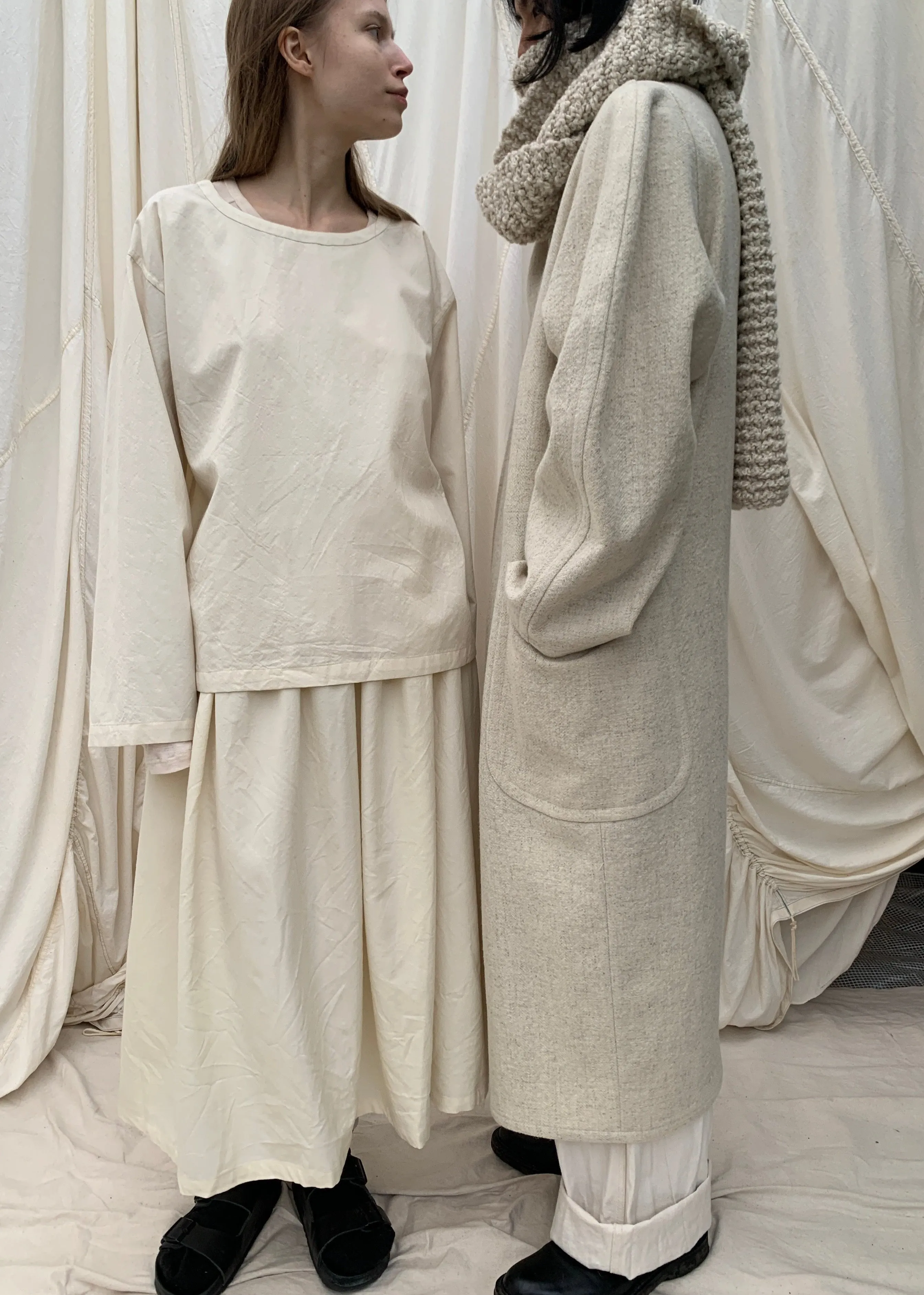 SKYE Skirt | Natural Wool