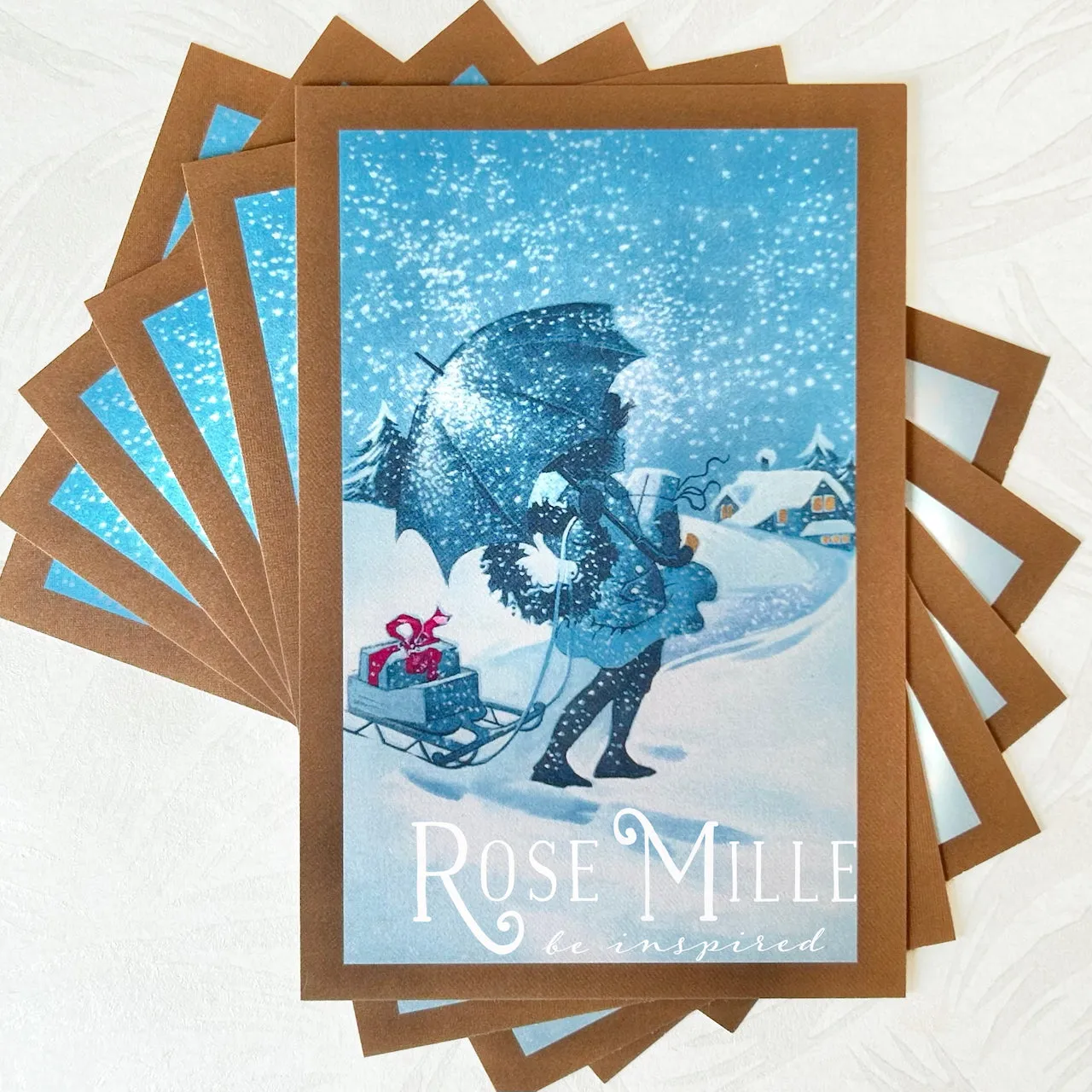 Snowy Scene - Layering PostCards