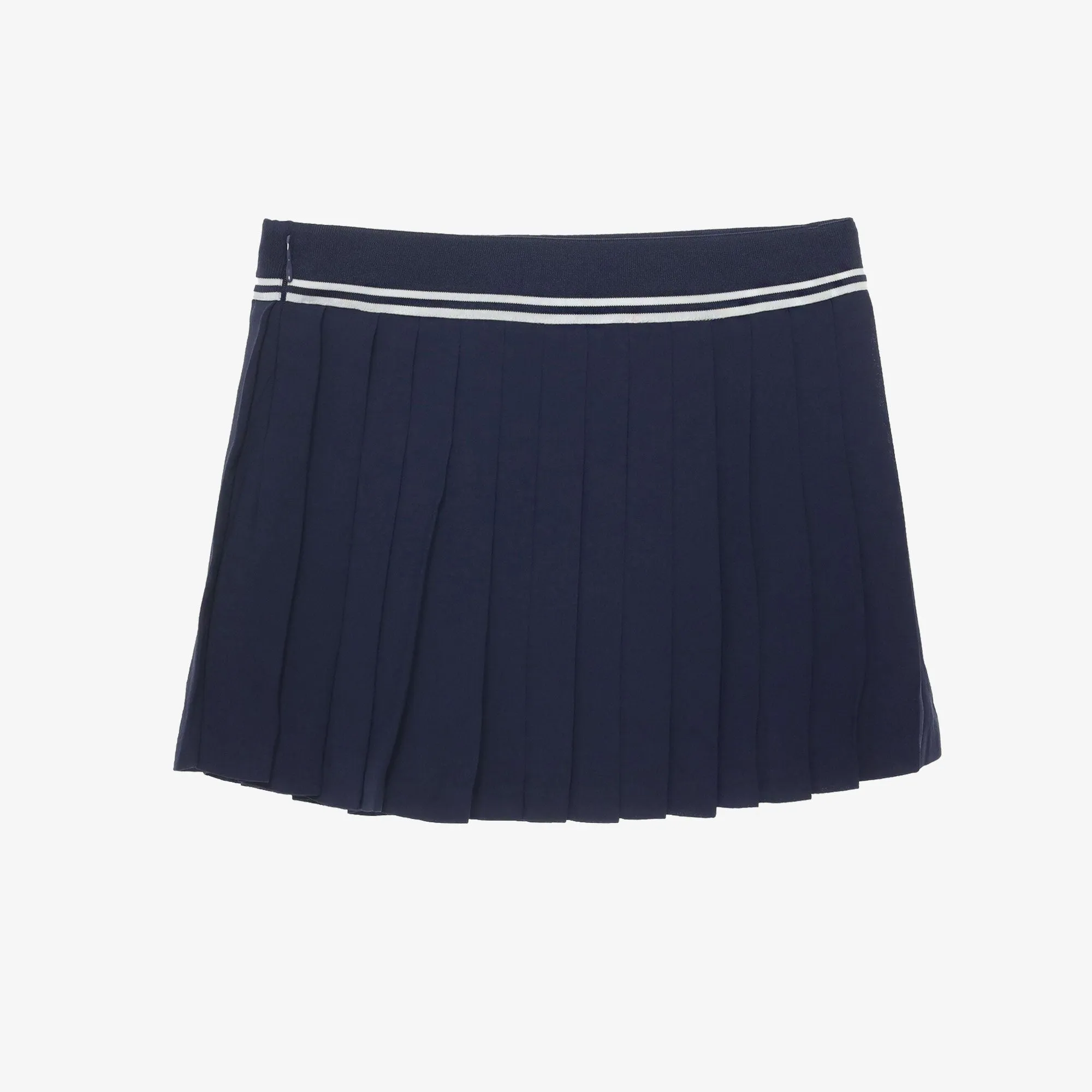 SPORTY & RICH | WMN'S ABIGAIL PLEATED SKIRT { NAVY/OFF WHITE