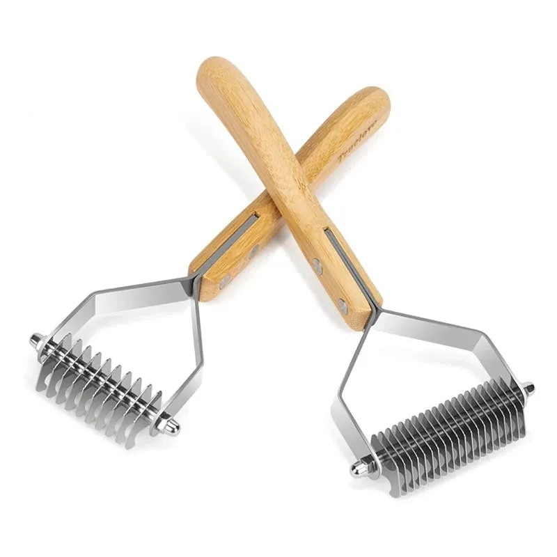 Stainless Steel Deshedding Brush and Dematting Comb