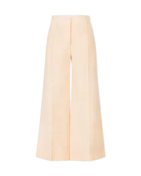 Structured Linen Silk Pants