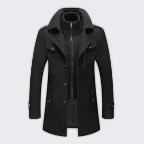 Stylish Men's Winter Jacket - Water-Repellent & Warm Layers