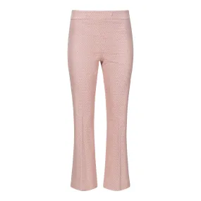 Susan Jacquard Cropped Pant - Pink Lurex