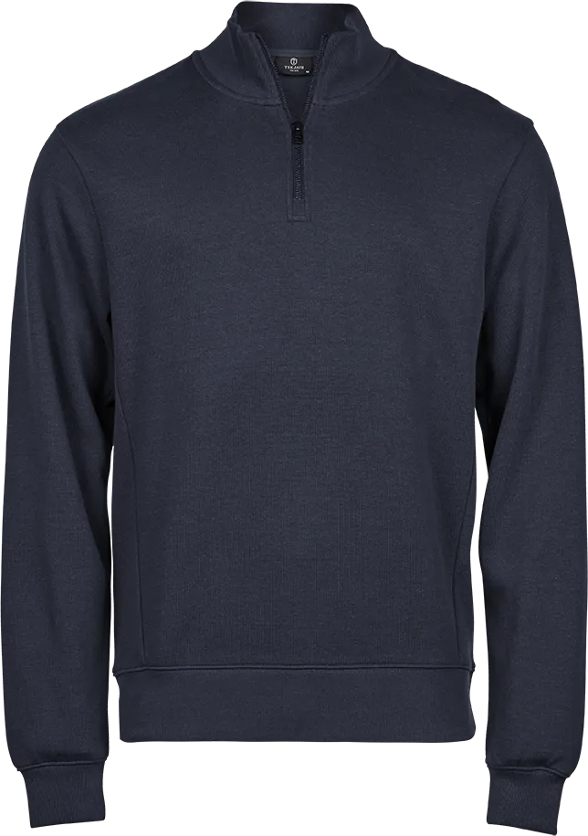 Tee Jays Men's Interlock Half Zip Sweatshirt | Heavyweight Cotton Blend | 3 Colours | S-3XL