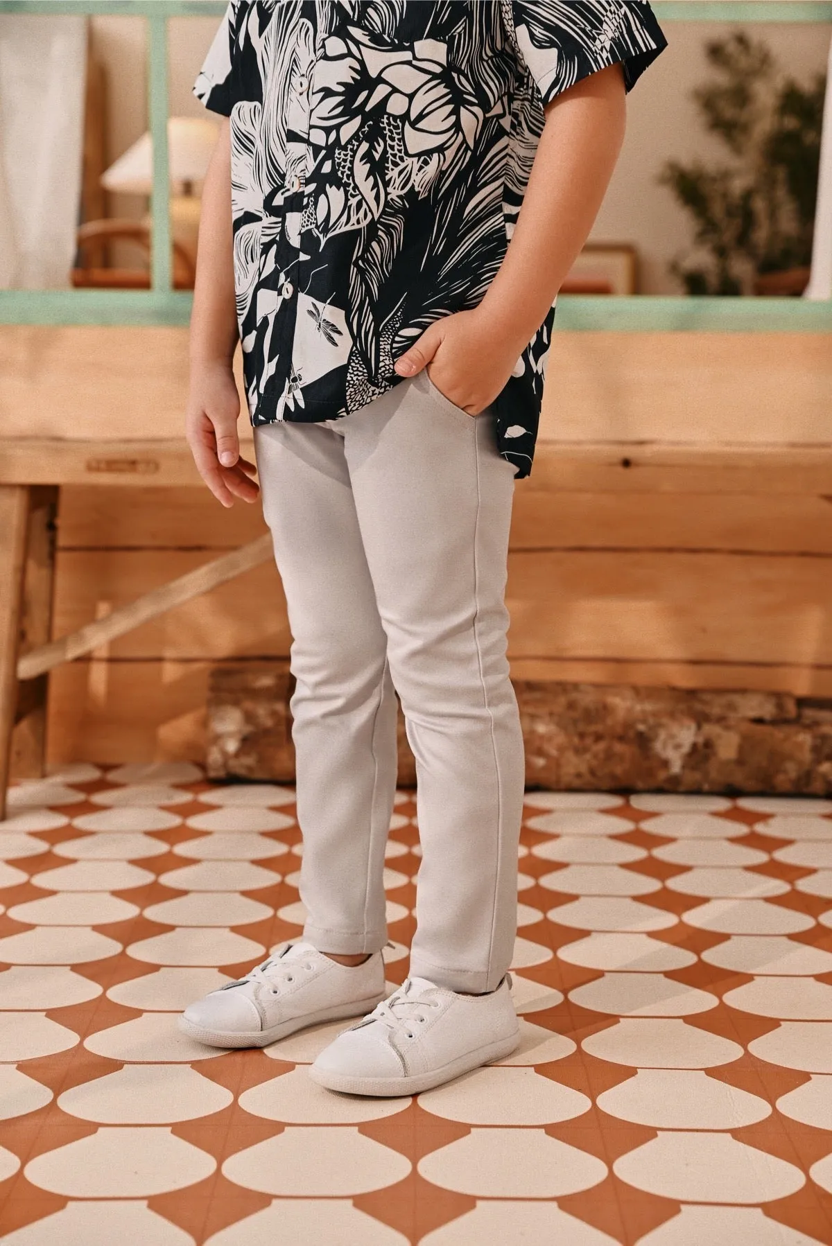 The Perfect Slim Fit Pants - Light Grey