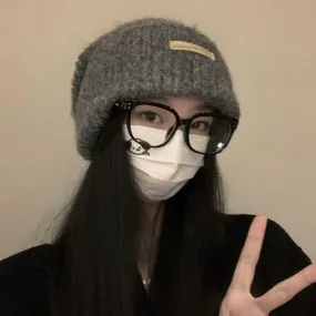 Thickened Knitted Woolen Hat for Women
