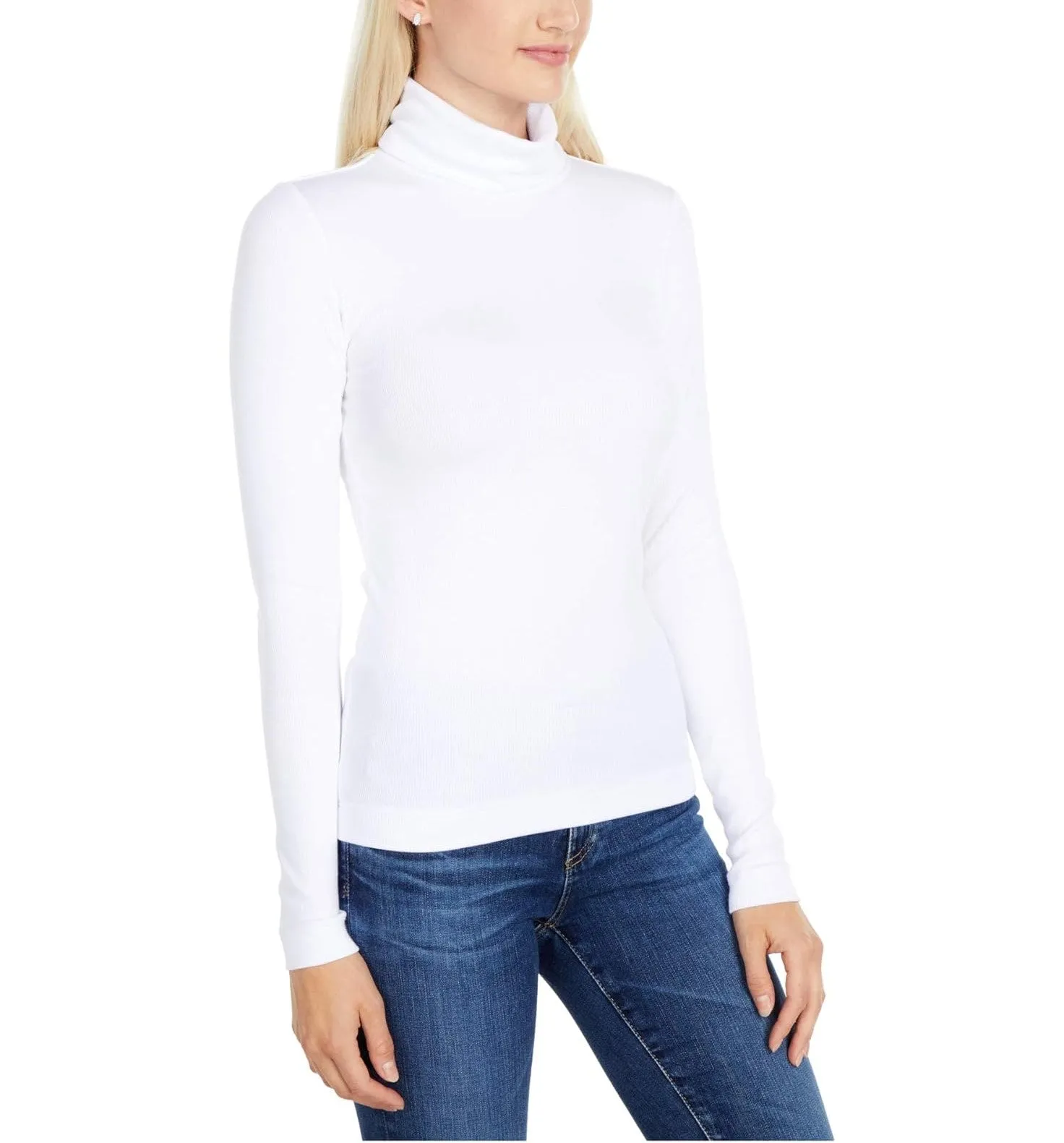Three Dots Ribbed Turtleneck Tee