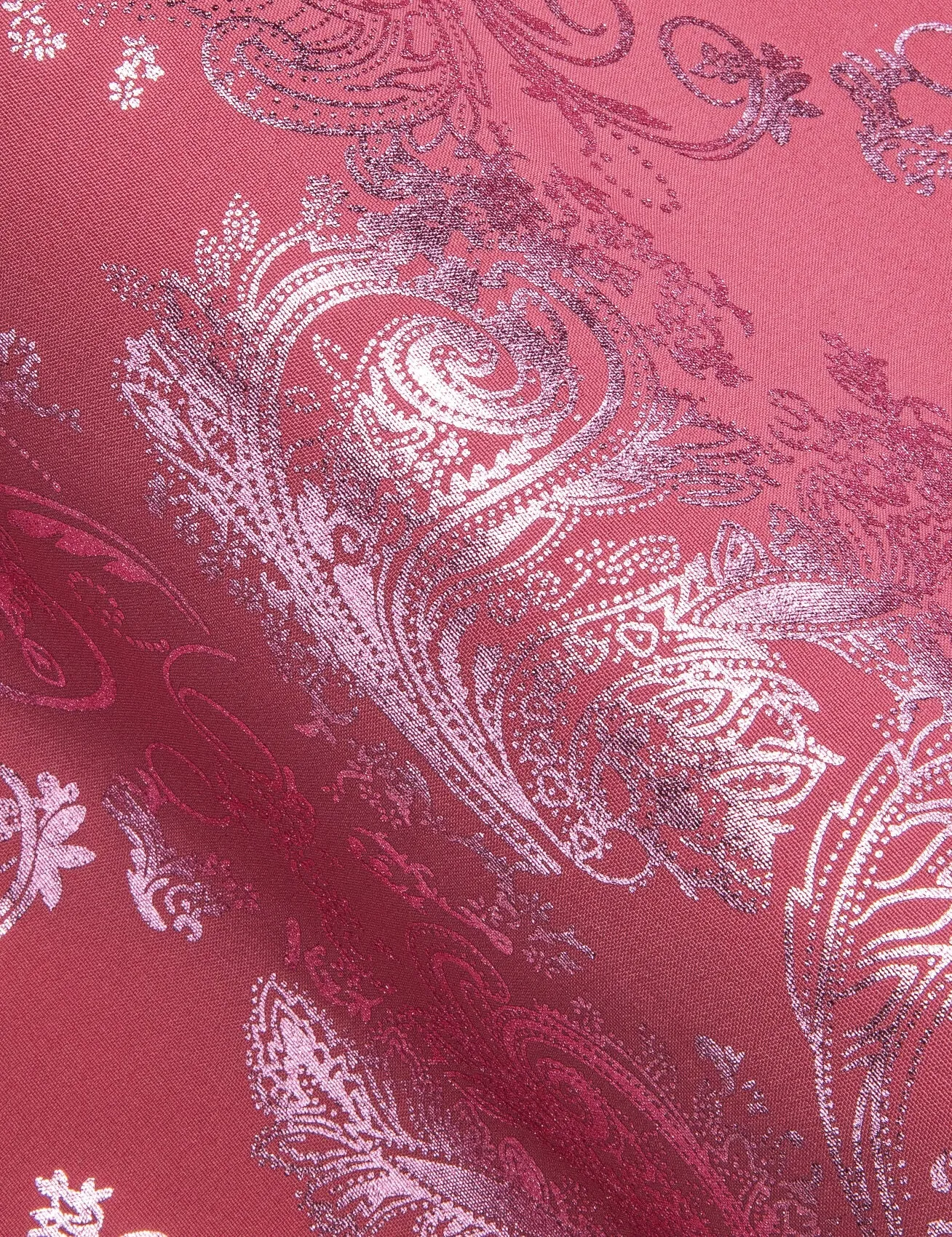 Ties2you Bronzing Shirt Men's Watermelon Pink Floral Silk Shirt