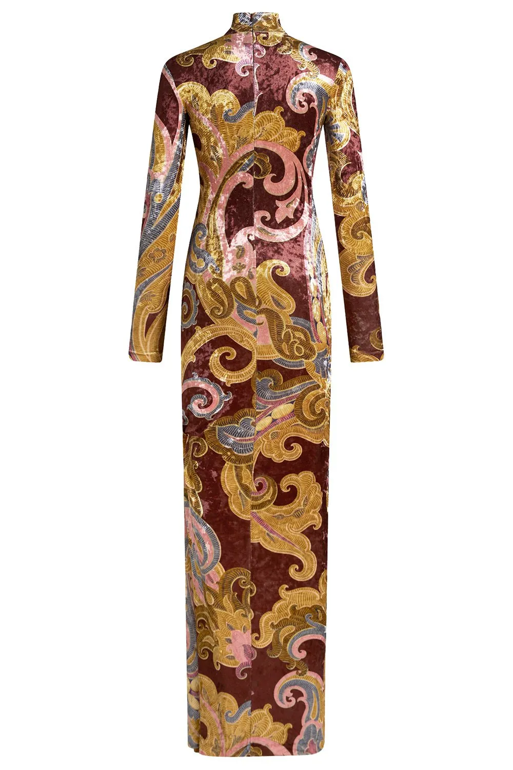 Turtleneck Long Sleeve Gown
