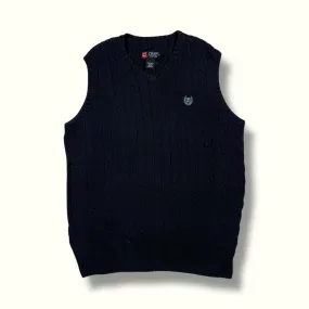 Vintage Chaps cable knit vest sweater (L)