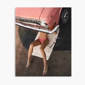 Vintage Fashion Mechanic Poster