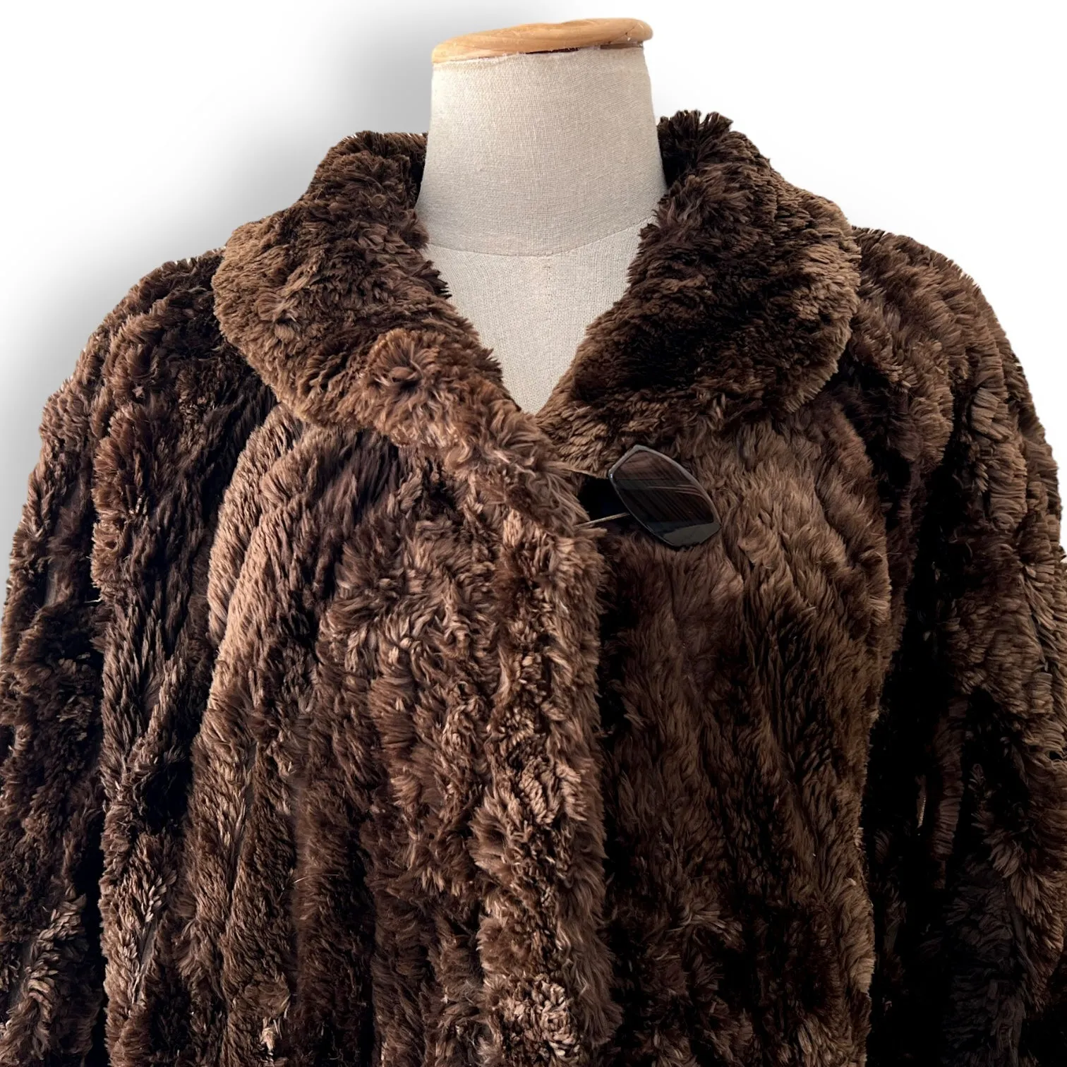 Vintage Shaved Mink Fur Coat
