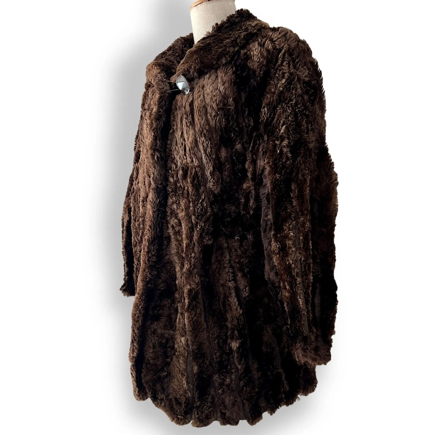 Vintage Shaved Mink Fur Coat