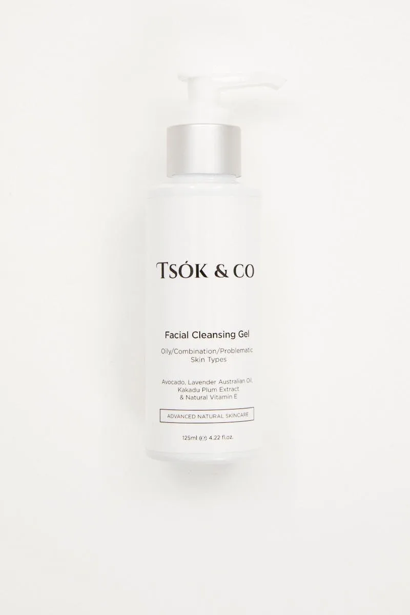 White Tsok And Co Facial Cleansing Gel 125Ml