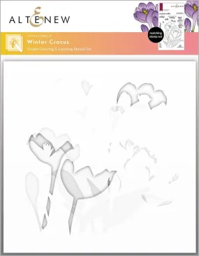 Winter Crocus Layering Stencil Set (3 in1)