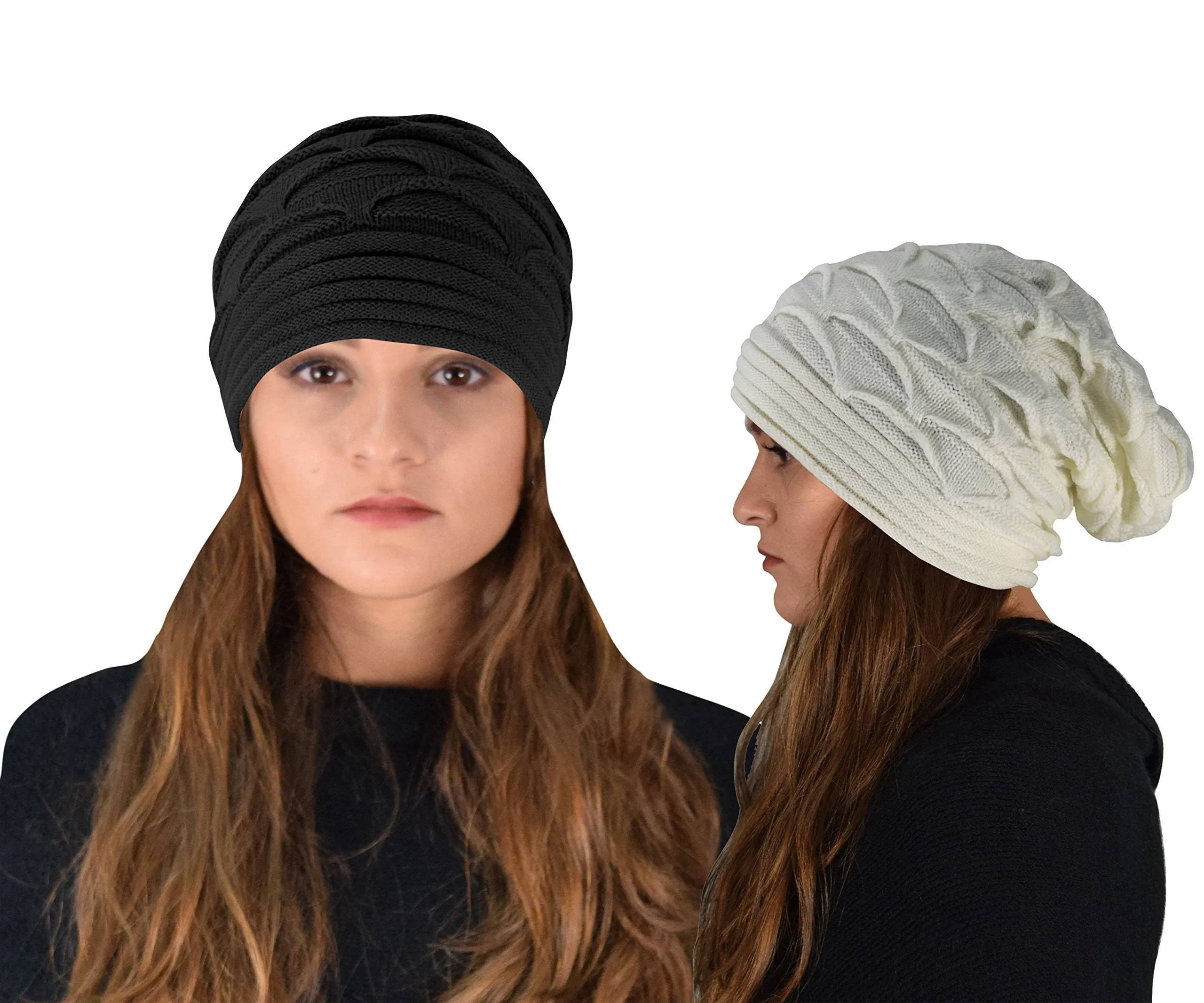 Winter Warm Soft Knitted Baggy Beanie Slouchy Hat Skull Cap