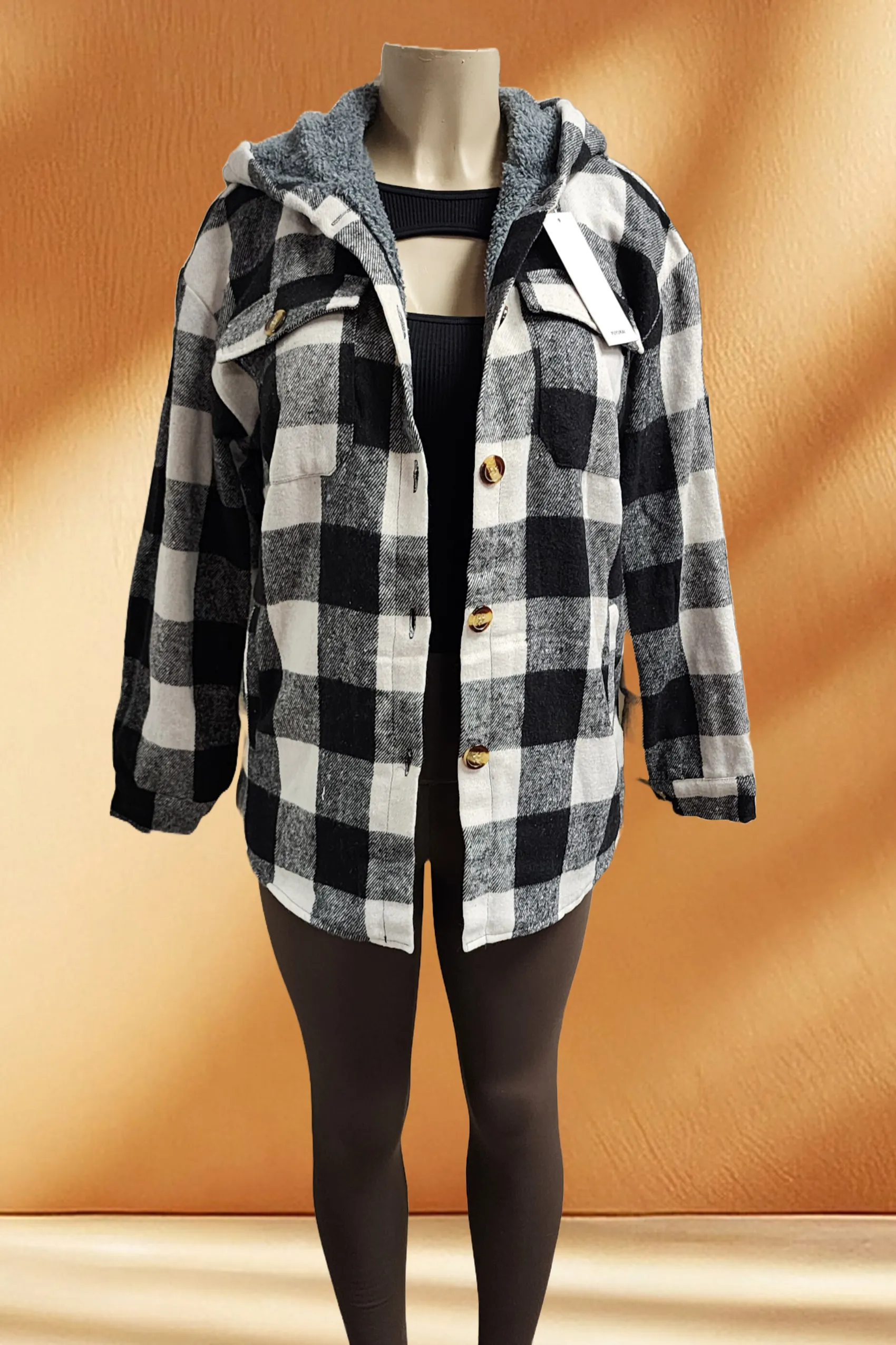 Women's Plaid/Flannel Jacket with Fleece