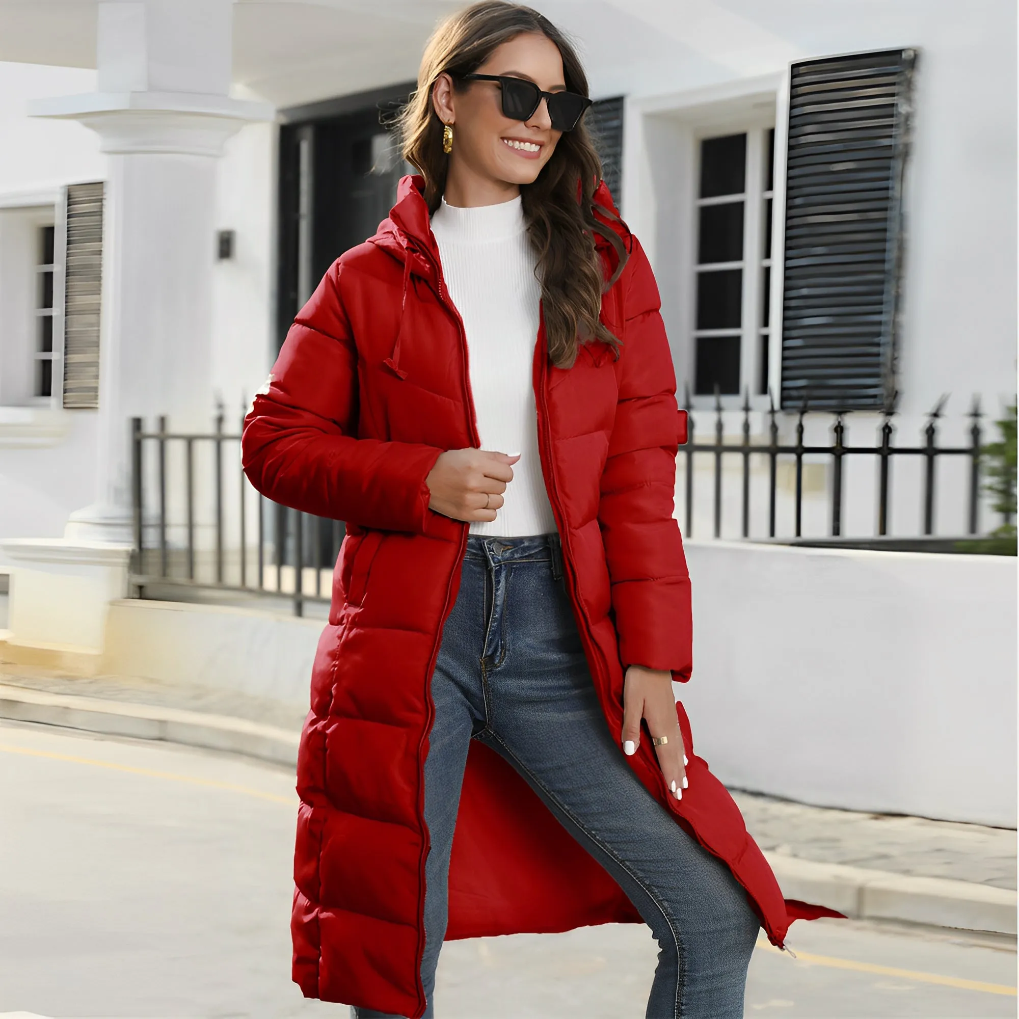 Women's Slim Fit Cotton Padded Jacket
