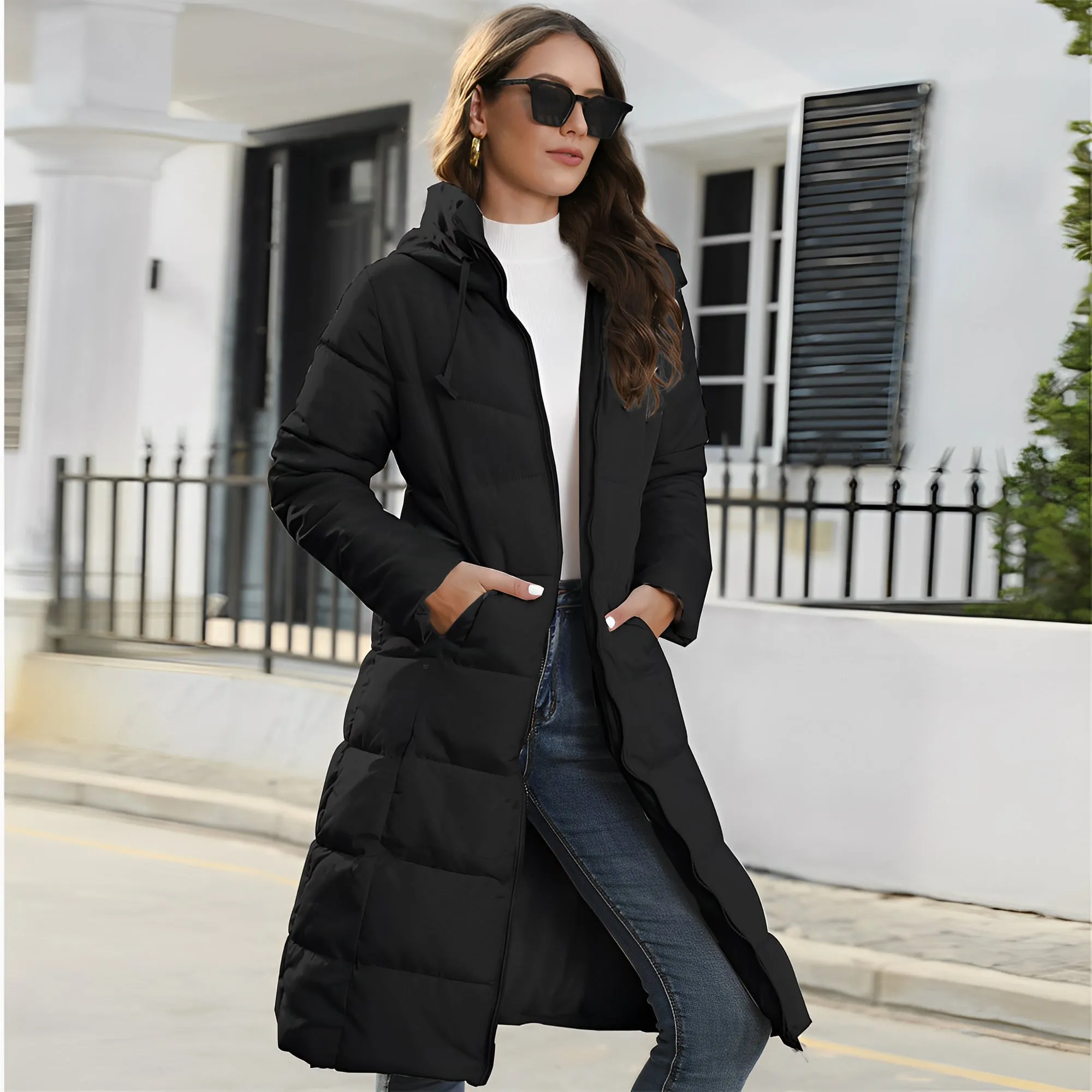 Women's Slim Fit Cotton Padded Jacket