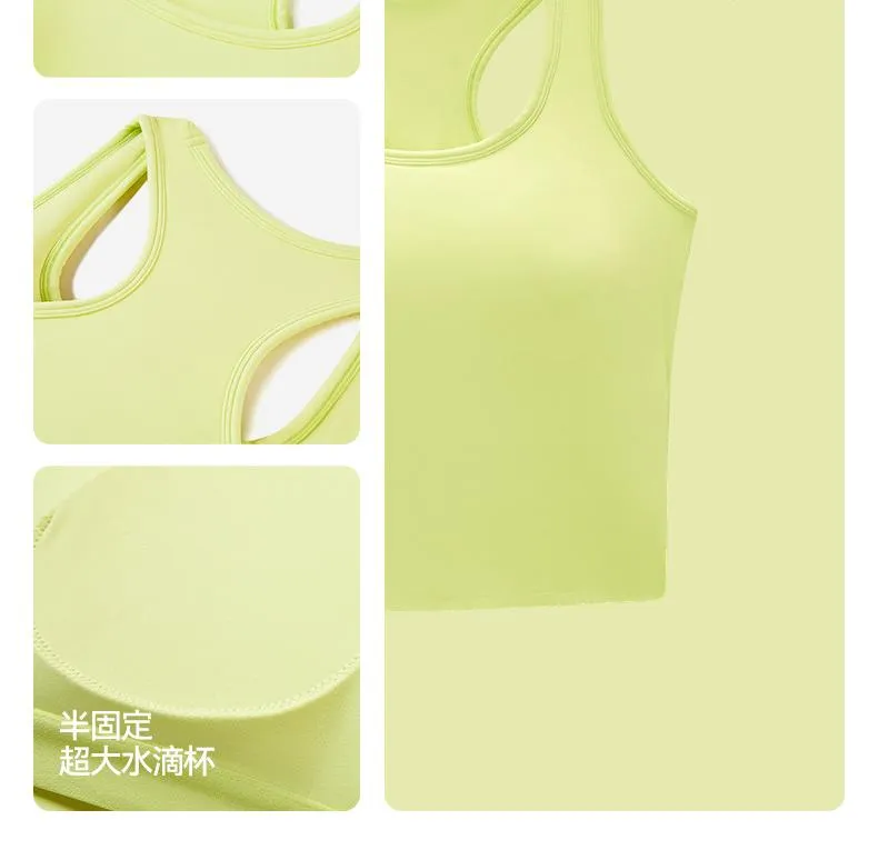 Women's Yoga Vest Fitness Sports Tops Yoga Tanks Tee