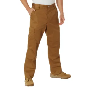Work Brown - Tactical BDU Pants - Cotton Polyester Twill - Button Fly