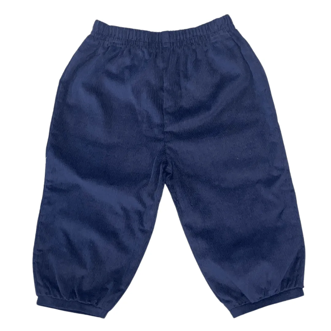 Zuccini Adam Banded Pants, Navy Corduroy